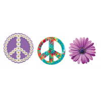 Peace & Flower Magnets - each sold separately